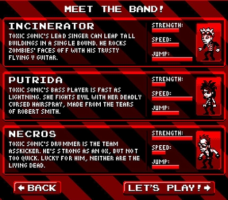© Band? Label? Artist? I have no idea. screenshot "meet the band" game
